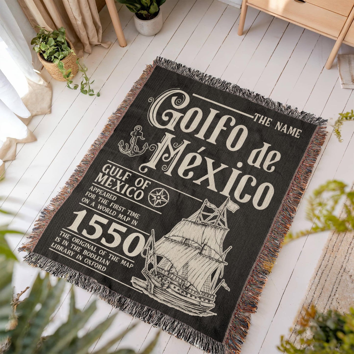 Golf Of Mexico Woven Blanket