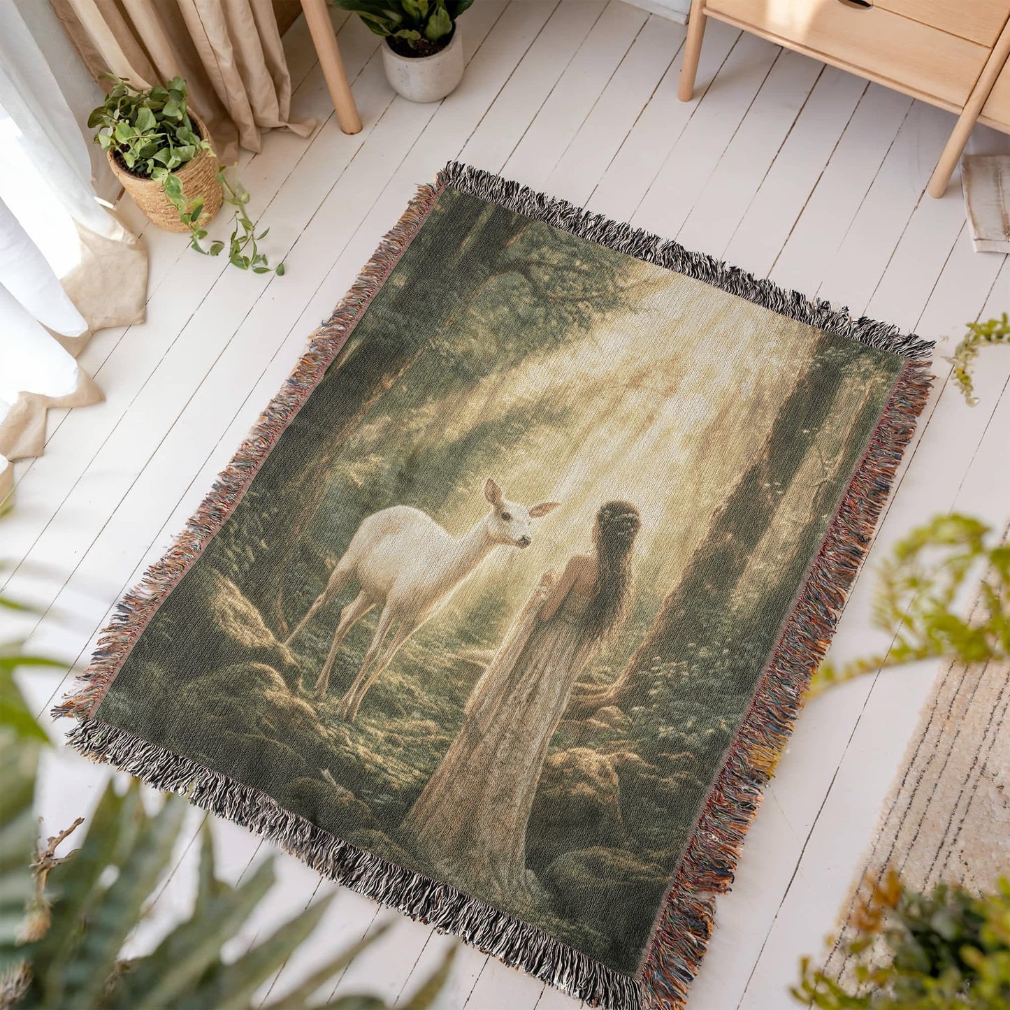 Enchanted Forest Tapestry Blanket