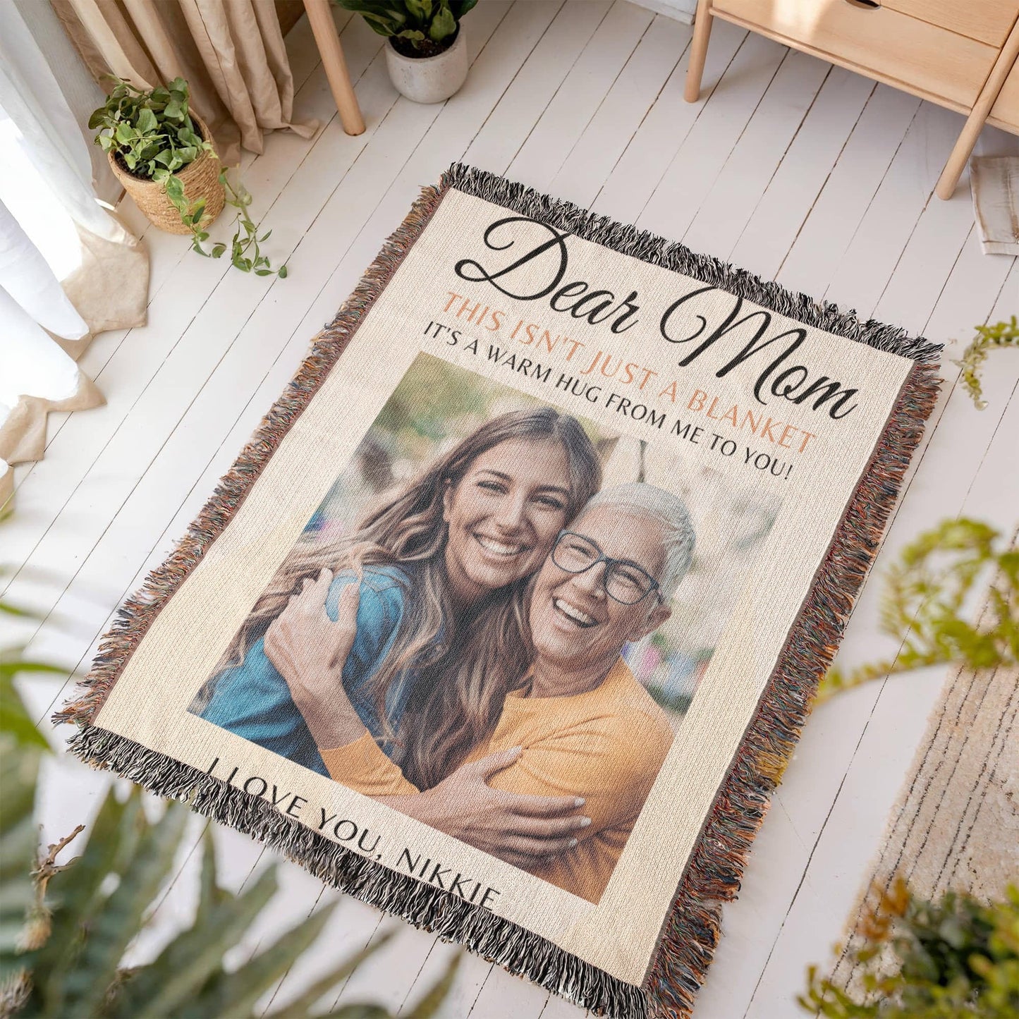 Mom Custom Photo Blanket