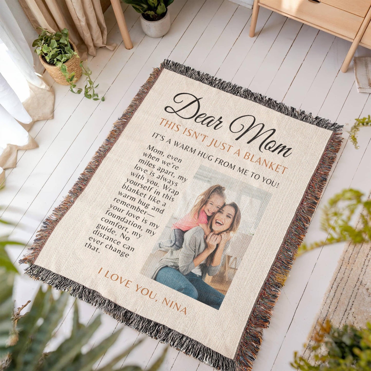 Custom Photo Blanket Gift
