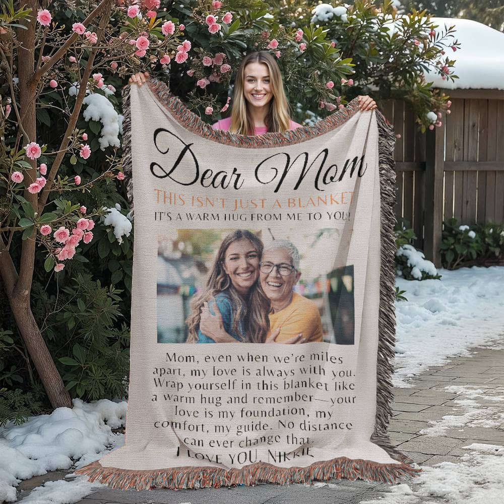 Custom Blanket For Mom, Long Distance Gift For Mom
