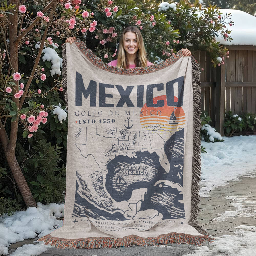 Gold Of Mexico Blanket, Retro Blanket Liberal Gift