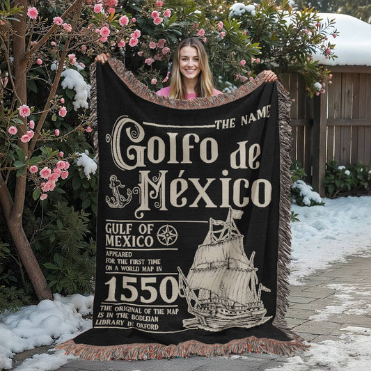 Golf Of Mexico Woven Blanket