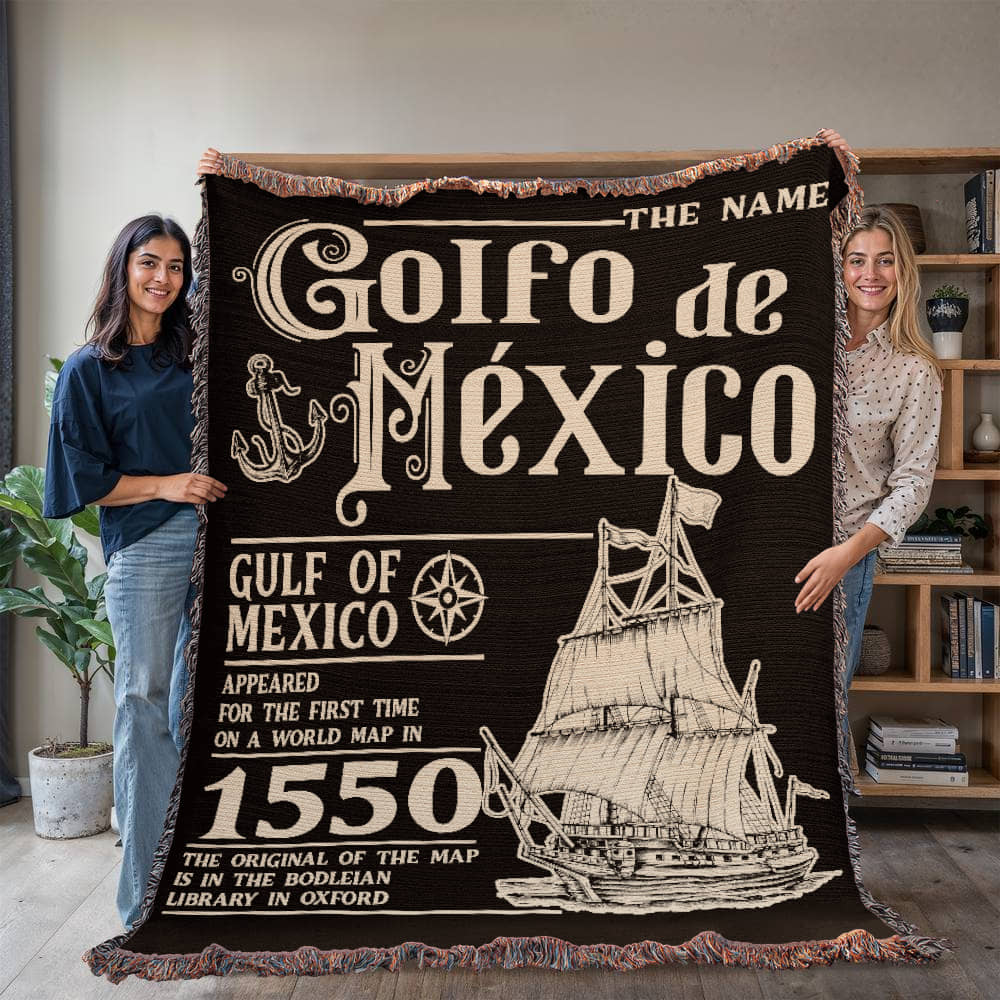 Golf Of Mexico Woven Blanket