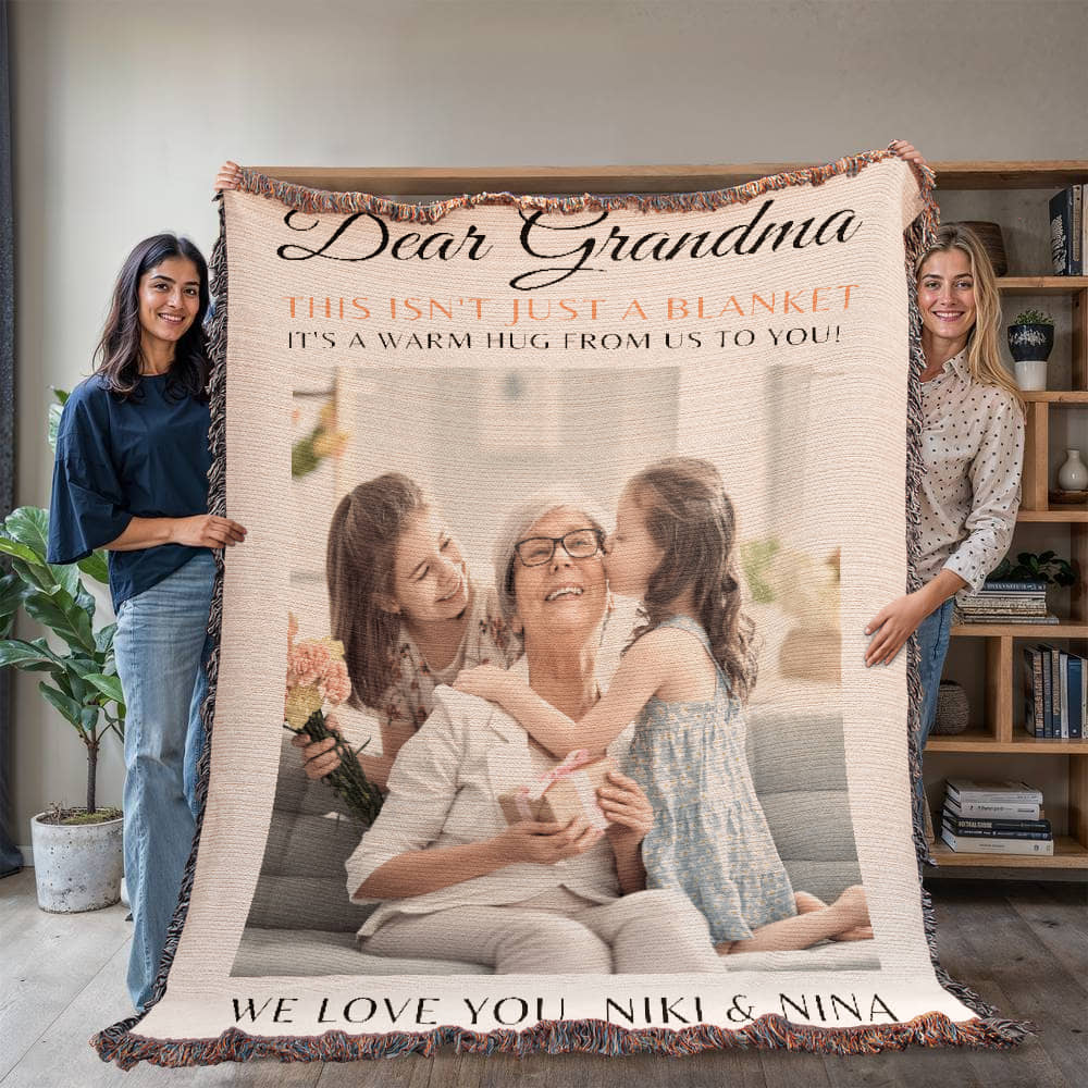 Custom Blanket Grandma Gift