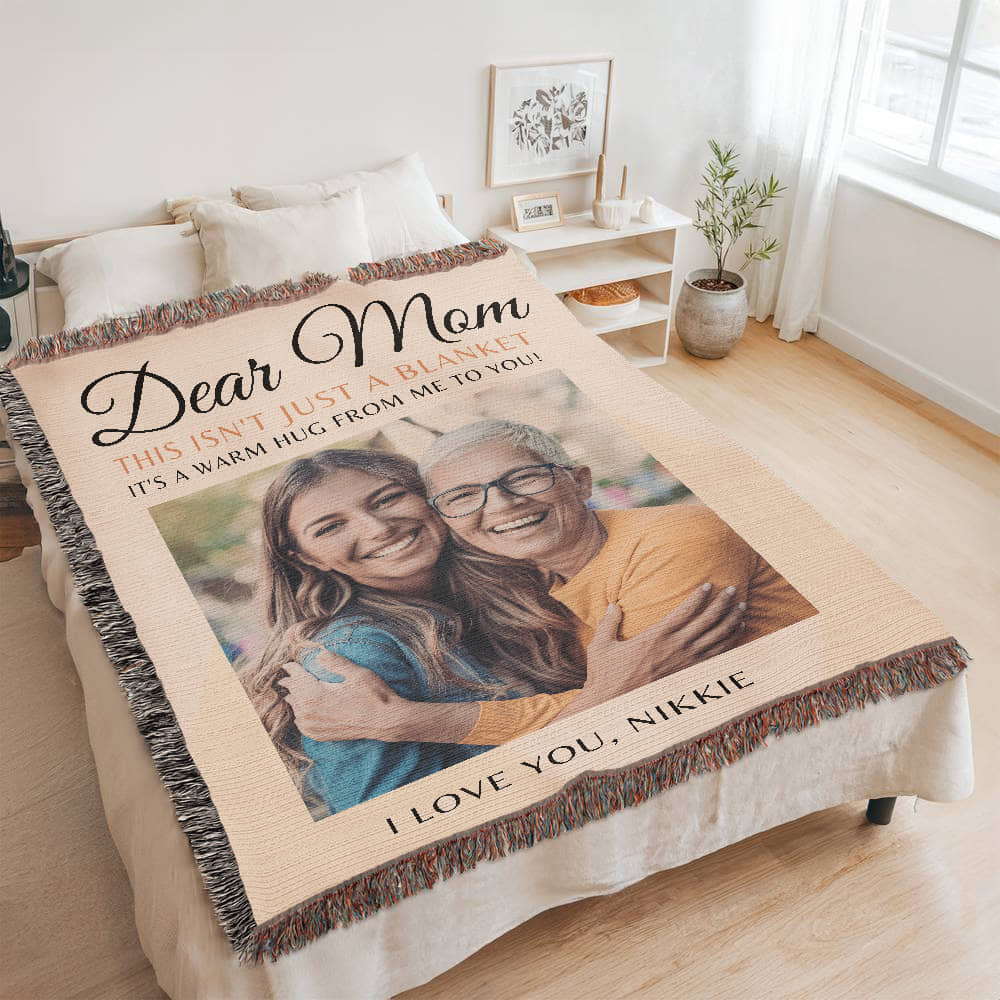 Mom Custom Photo Blanket