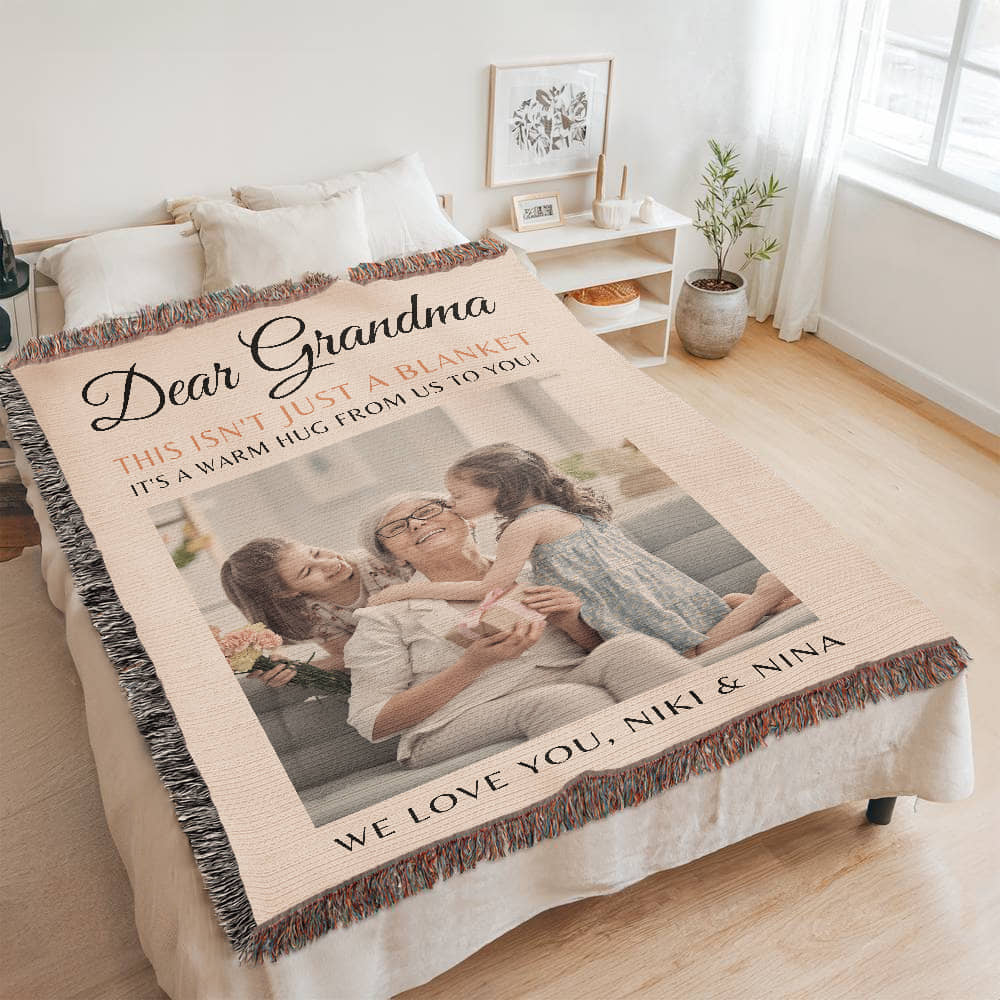 Custom Blanket Grandma Gift
