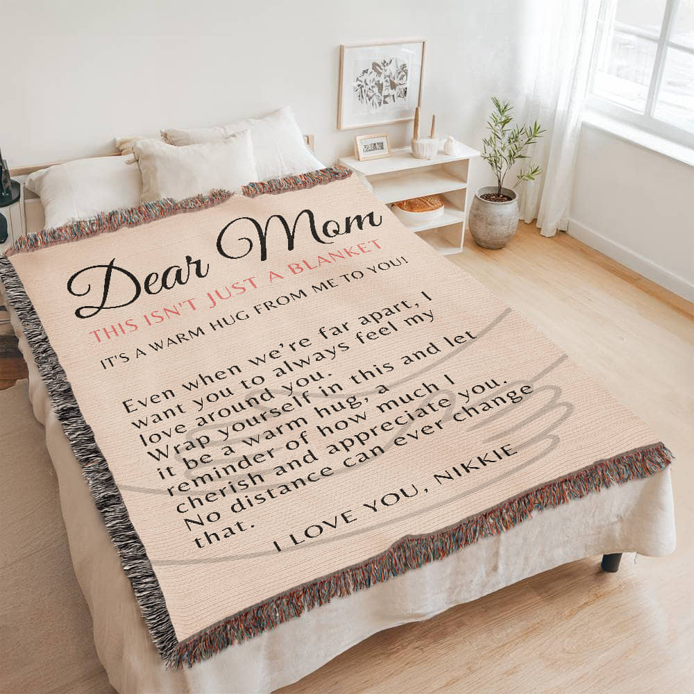 Custom Hug Blanket For Mom