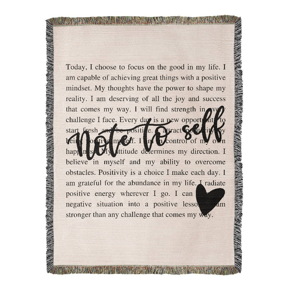 Note To Self Blanket