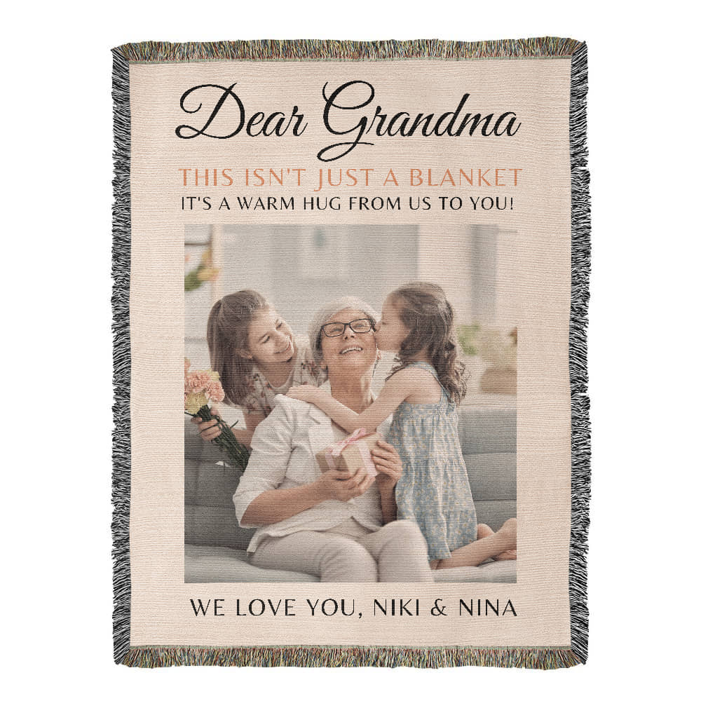 Custom Blanket Grandma Gift
