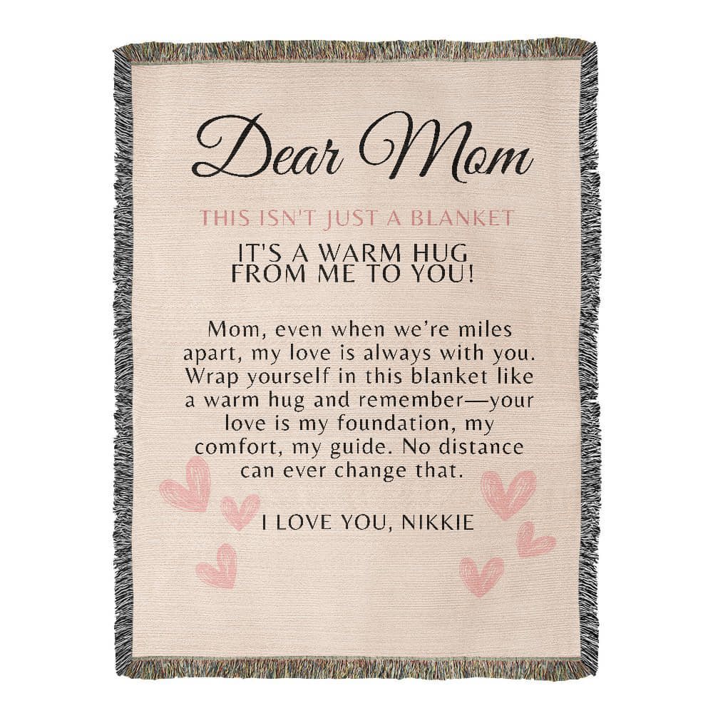 Custom Blanket For Mom, State To State Gift