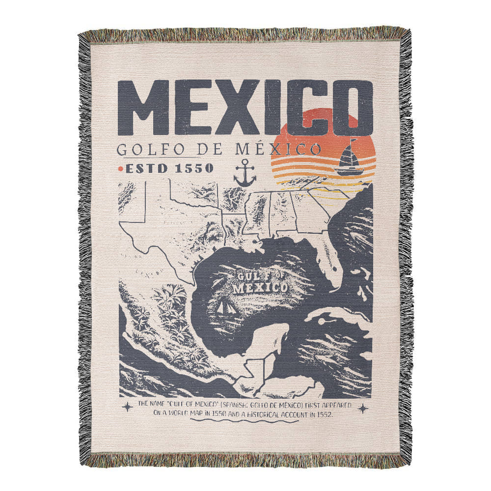 Gold Of Mexico Blanket, Retro Blanket Liberal Gift