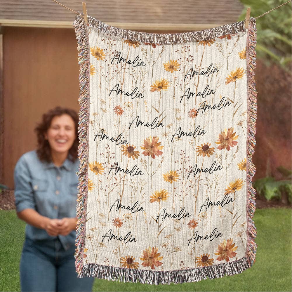 Personalized Name Blanket