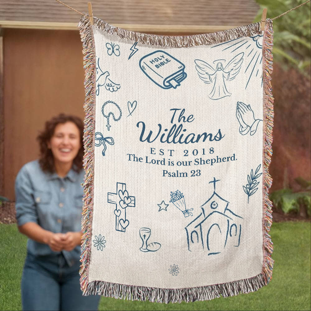 The Lord Is Our Shepherd Family Blanket