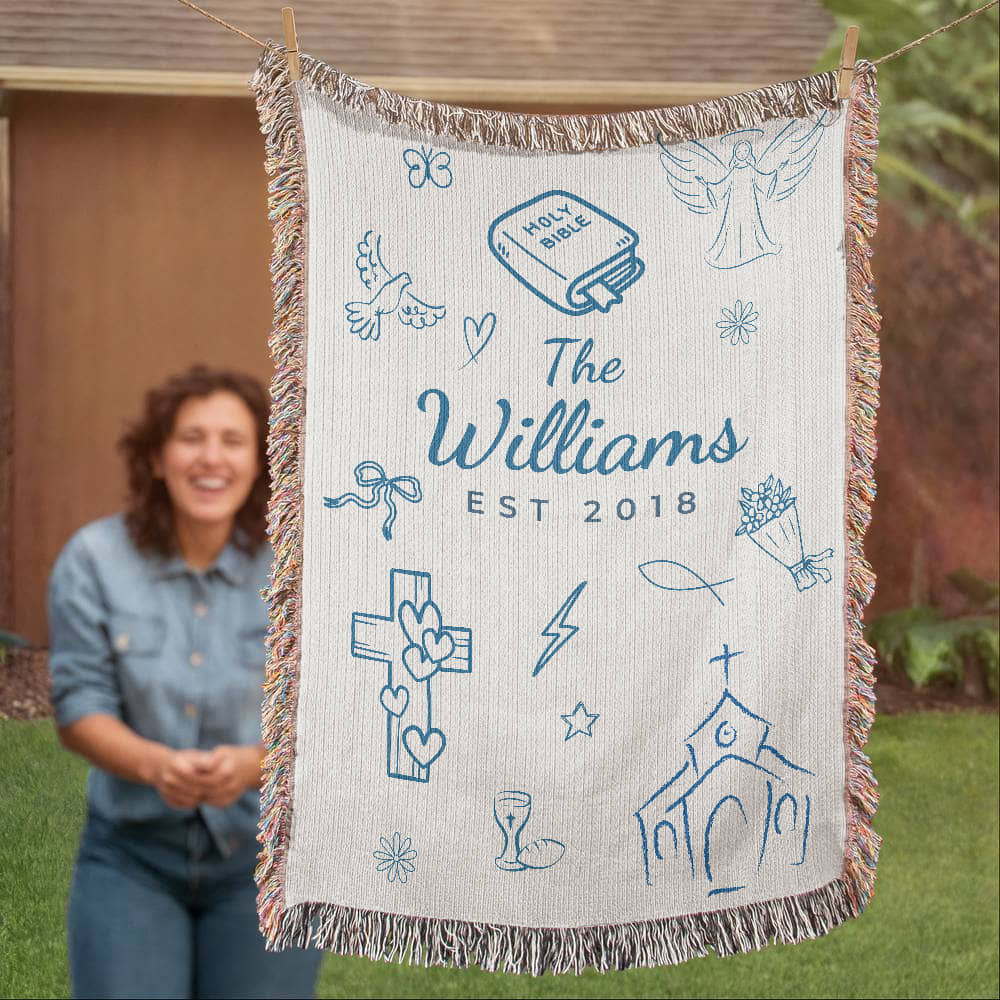 Family name Christian Blue Blanket