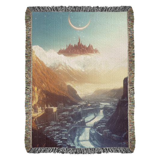 Fantasy Futuristic City Tapestry