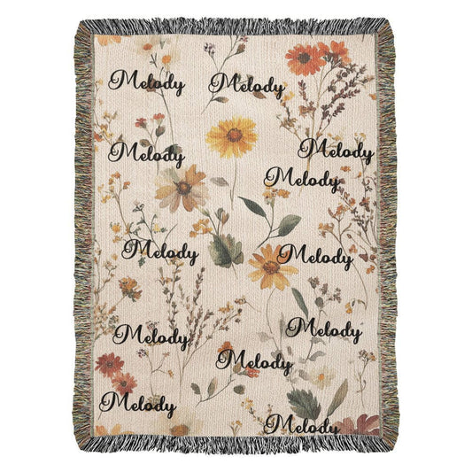 custom floral blanket