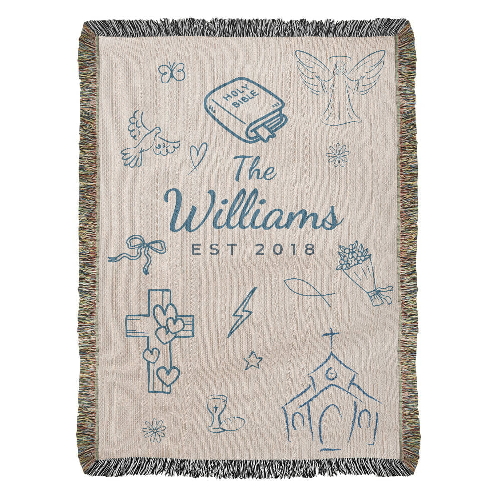 Family name Christian Blue Blanket