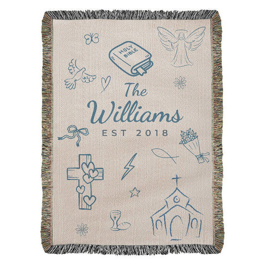 Family name Christian Blue Blanket