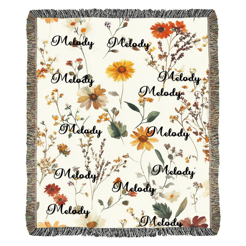 custom floral blanket