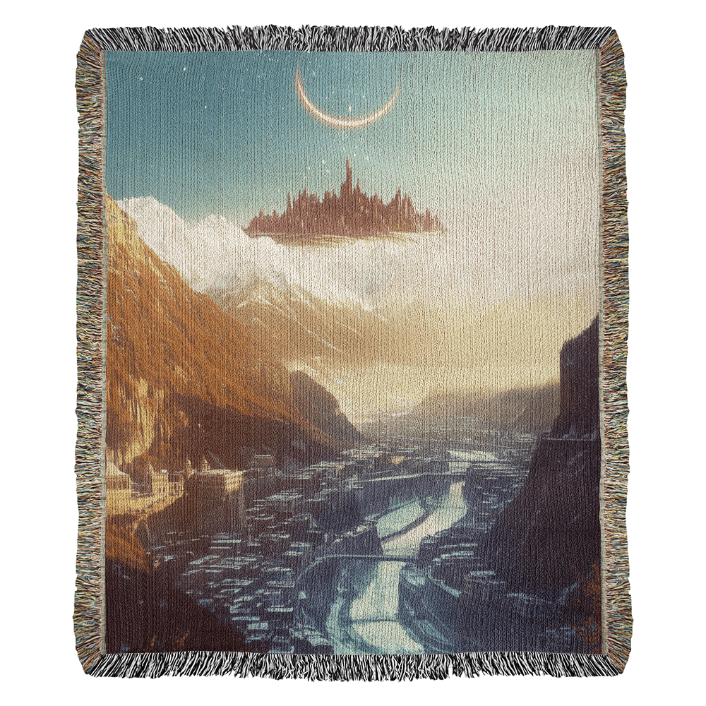 Fantasy Futuristic City Tapestry