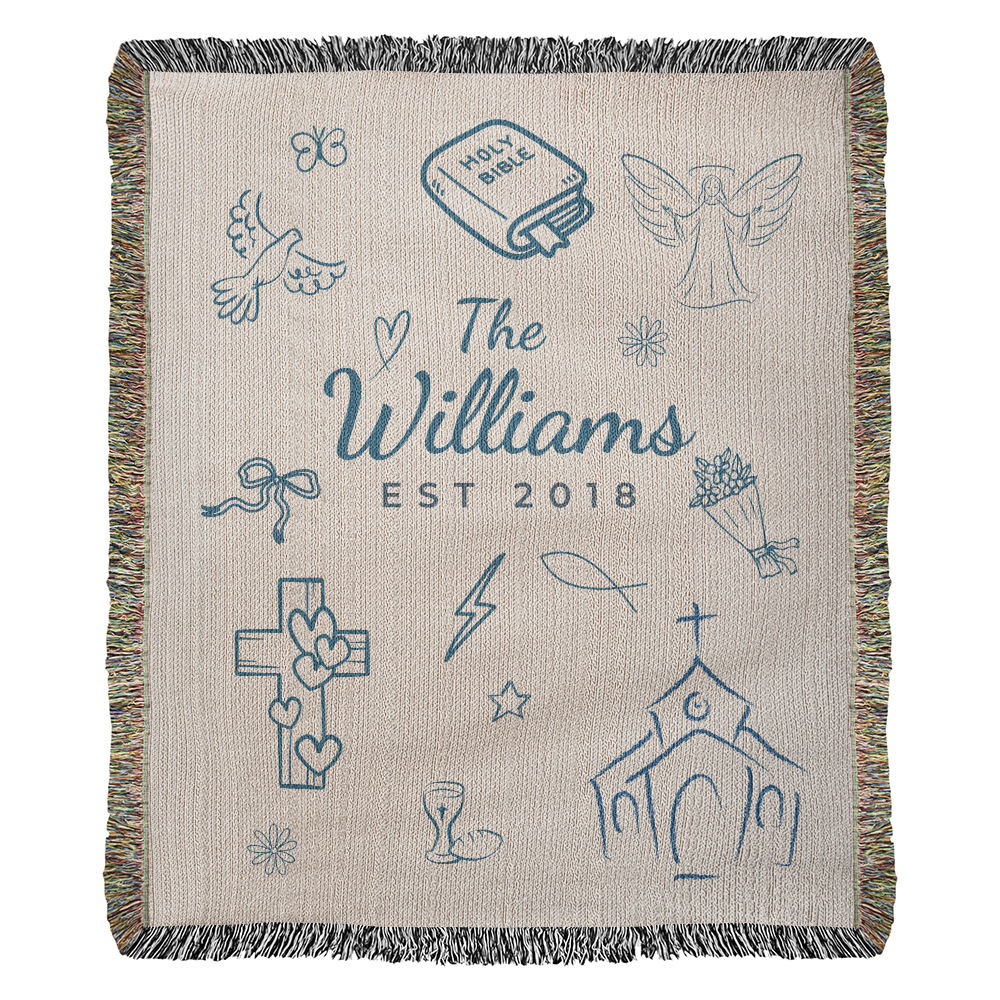 Family name Christian Blue Blanket