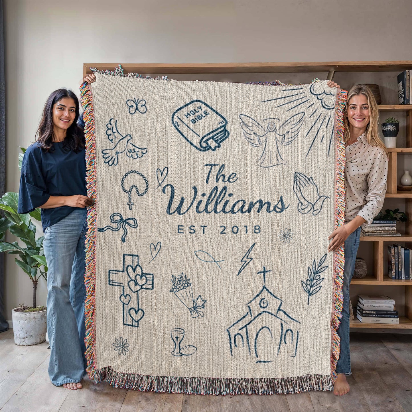Christian Family Name Custom Blanket