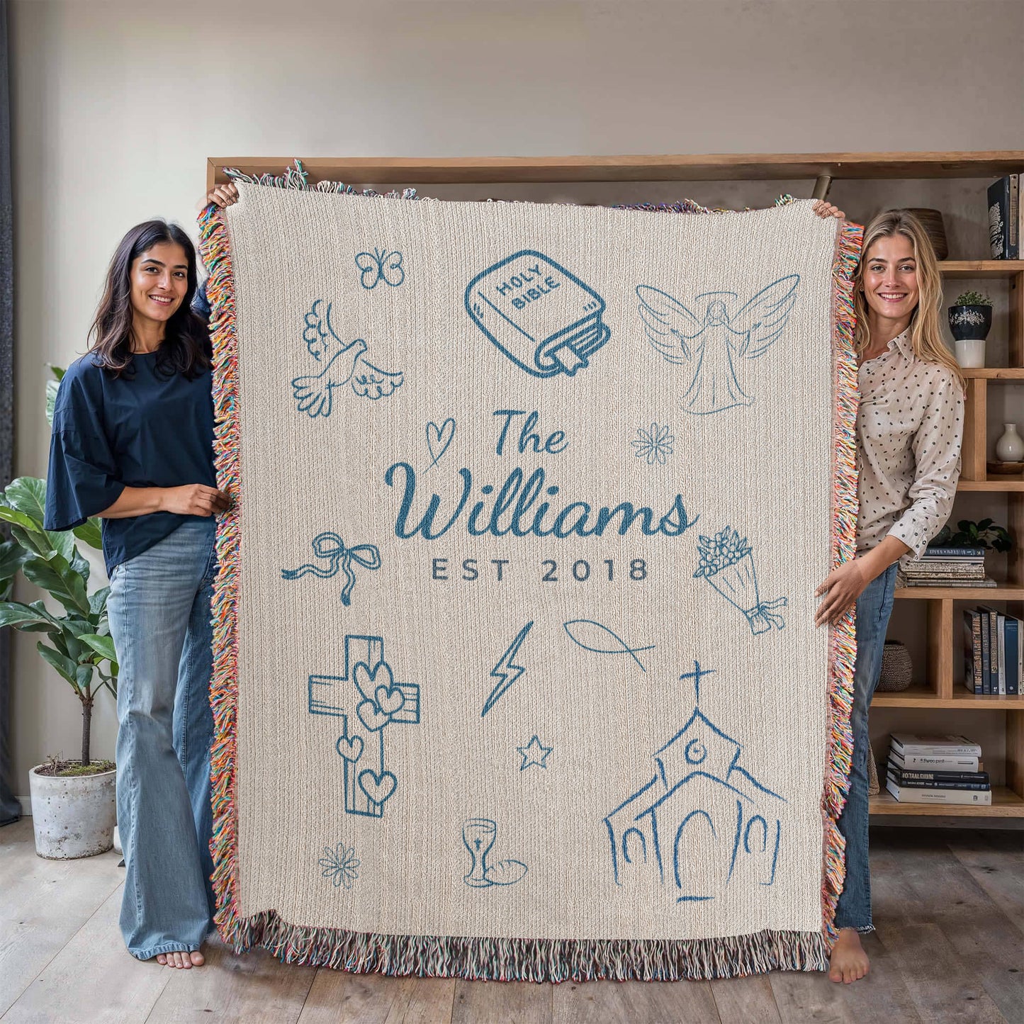 Family name Christian Blue Blanket