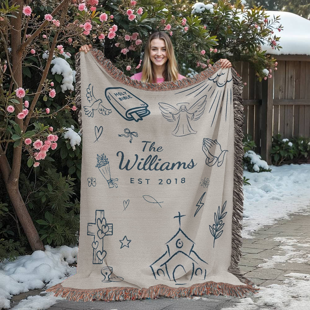 Christian Family Name Custom Blanket