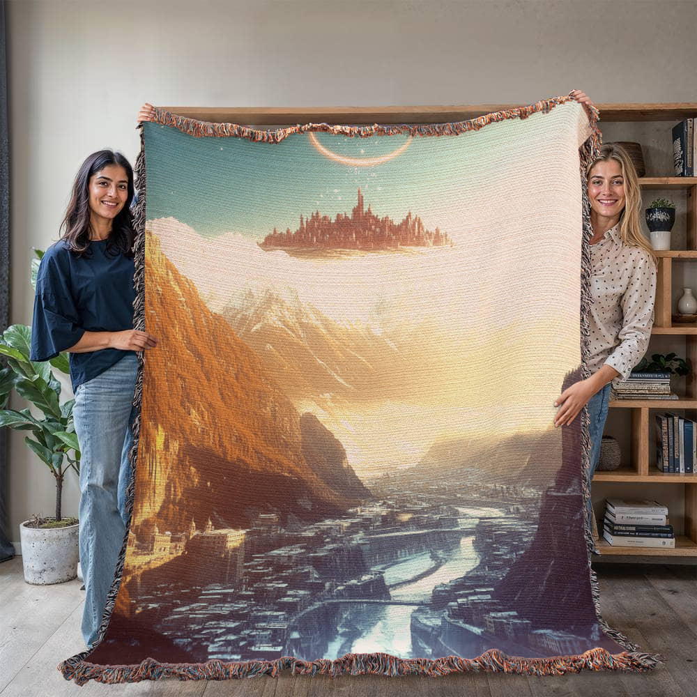 Fantasy Futuristic City Tapestry