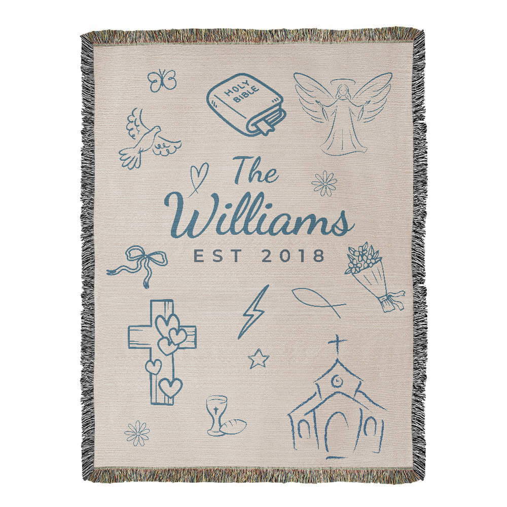 Family name Christian Blue Blanket