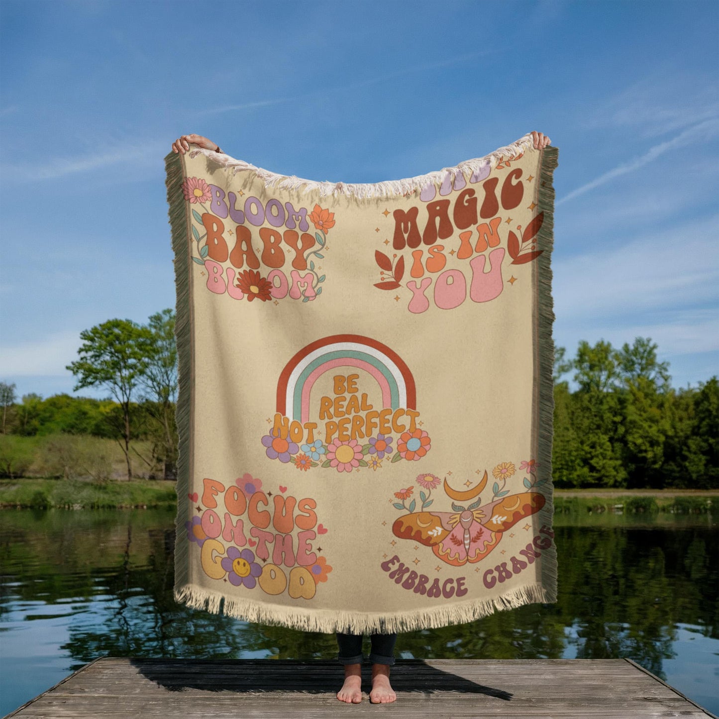 Daily Reminder Blanket, Printed Woven Blanket