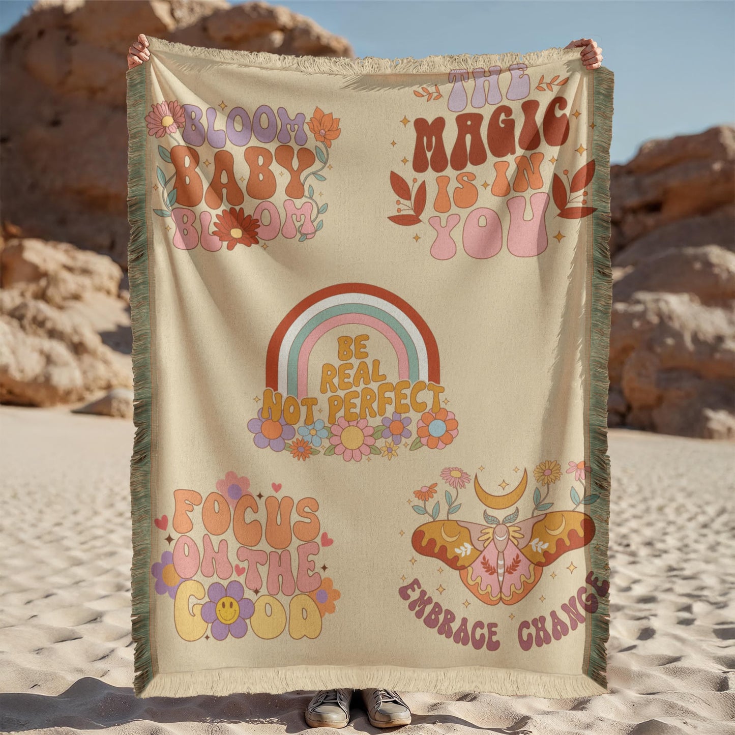 Daily Reminder Blanket, Printed Woven Blanket