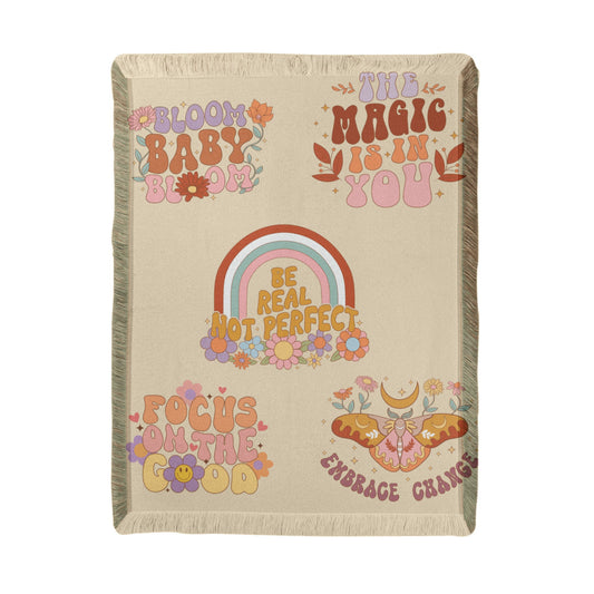 Daily Reminder Blanket, Printed Woven Blanket
