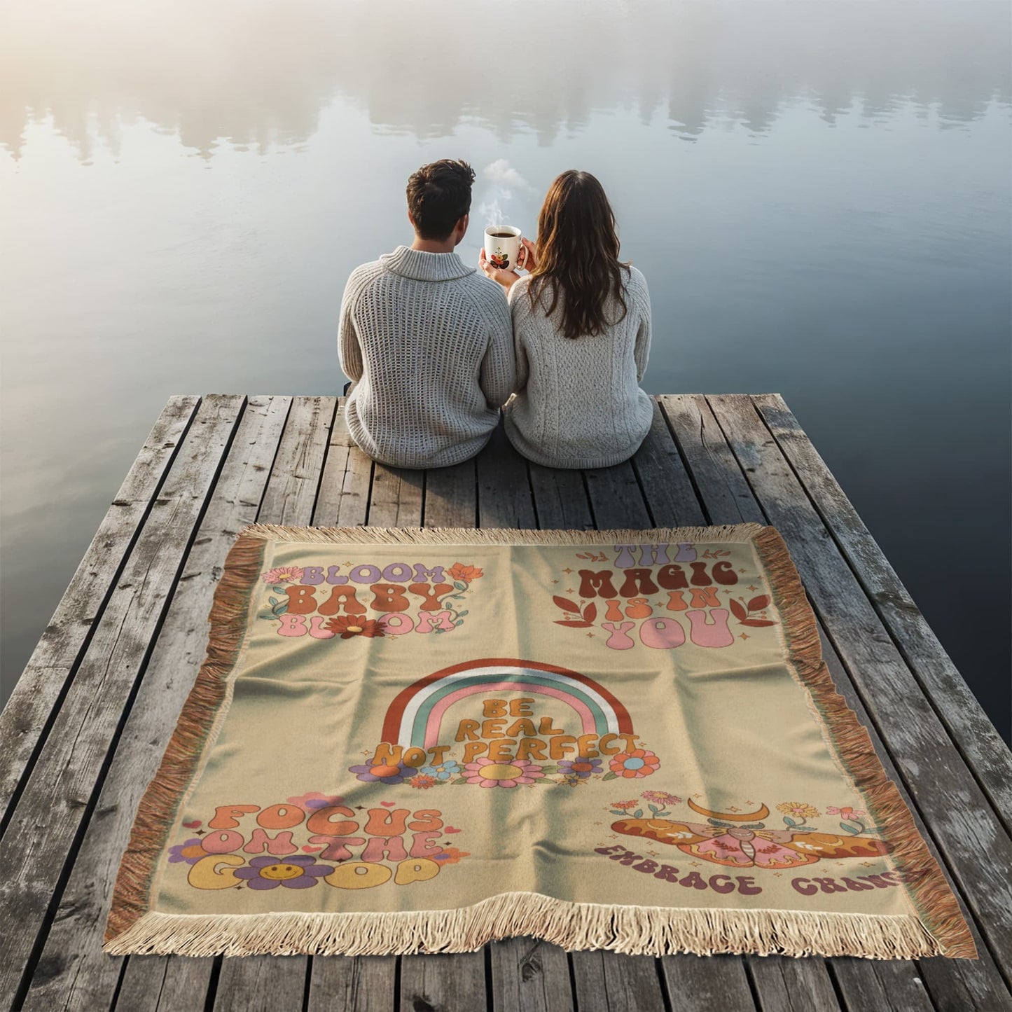 Daily Reminder Blanket, Printed Woven Blanket