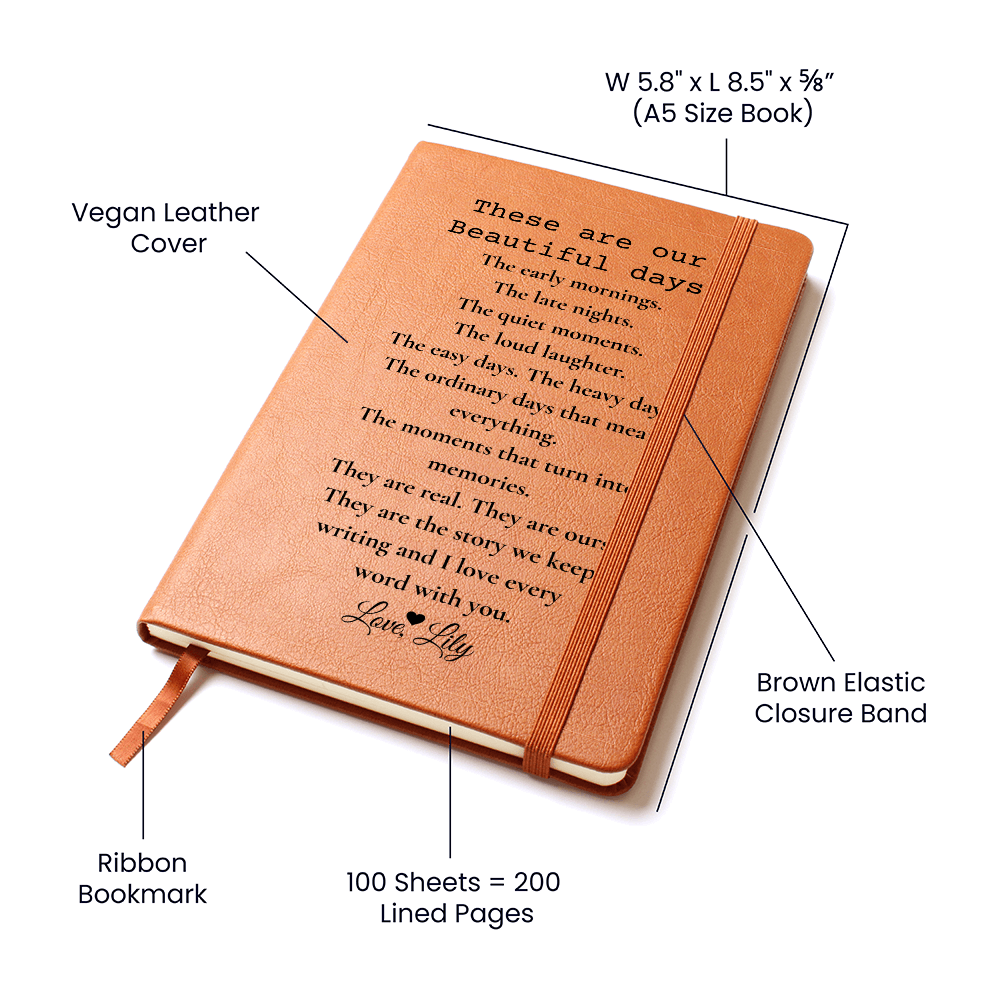 Romantic Journal For Husband Boyfriend