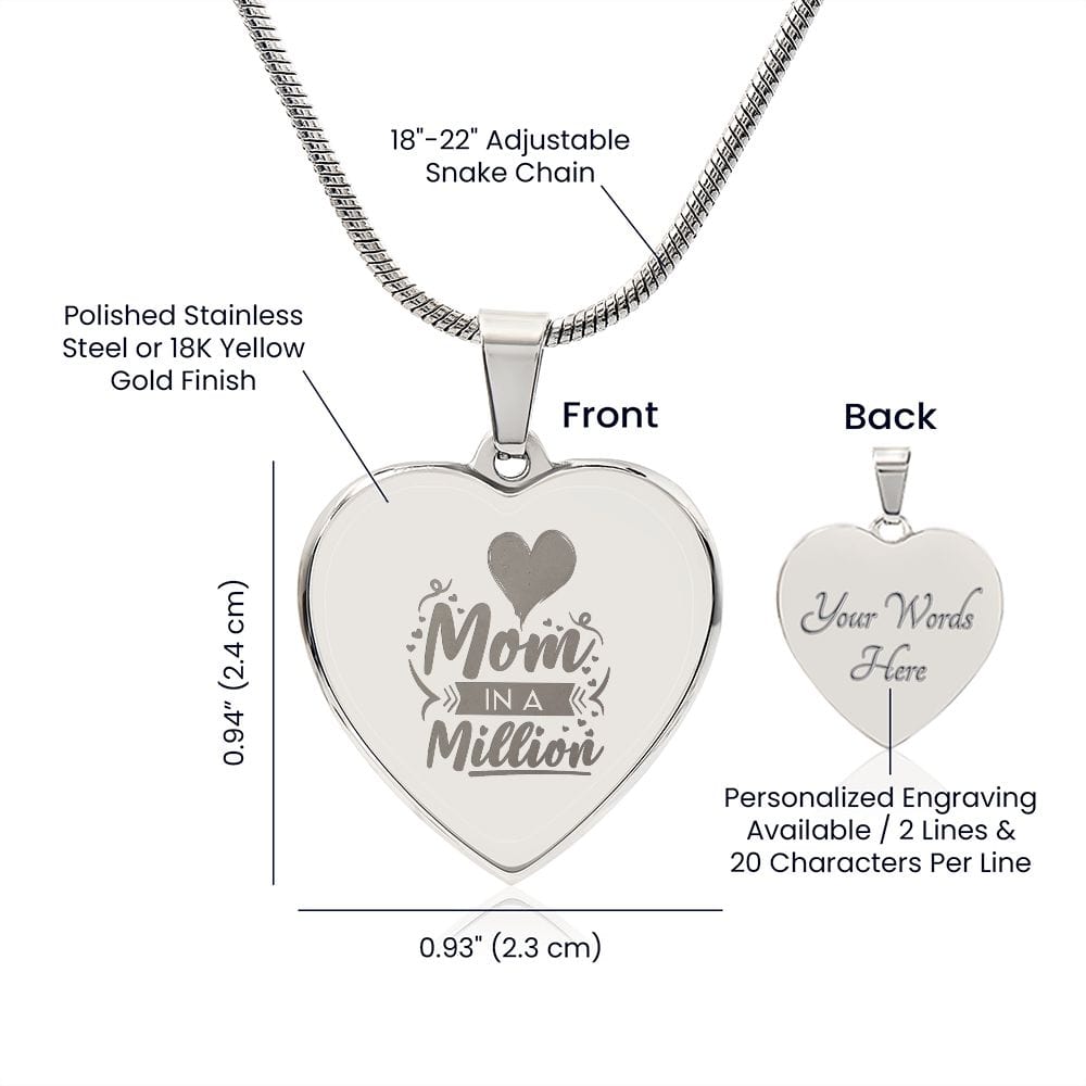 Mom In A Million Necklace