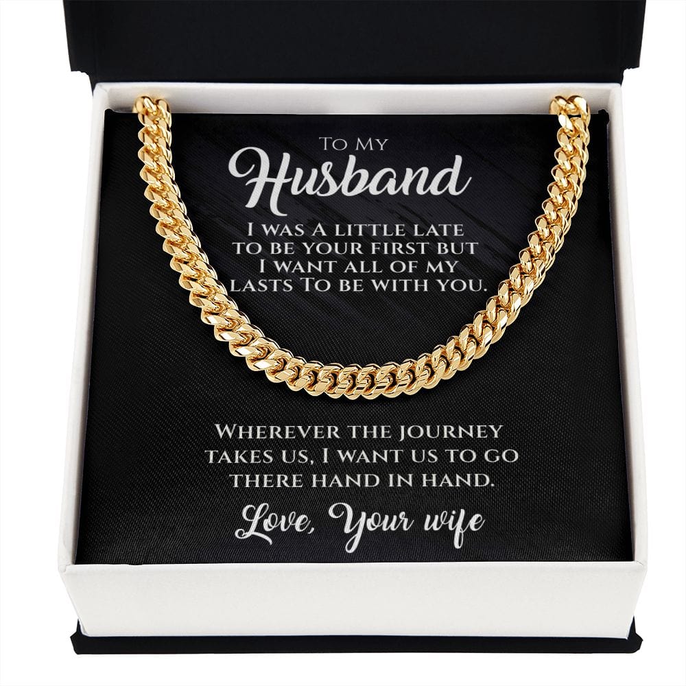 Hand In Hand-To My Husband Necklace