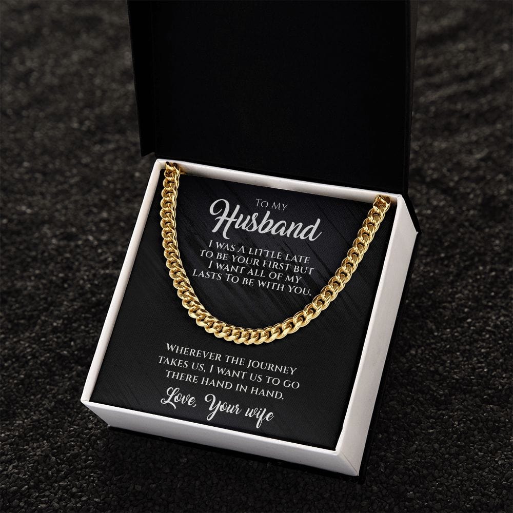 Hand In Hand-To My Husband Necklace