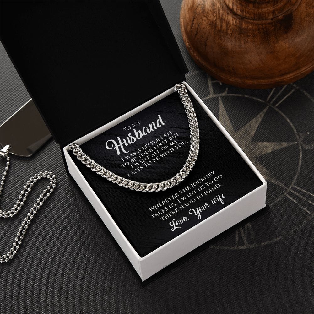 Hand In Hand-To My Husband Necklace