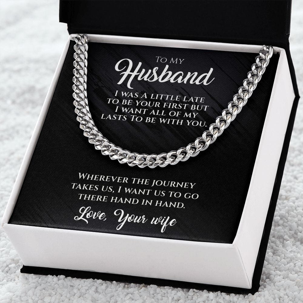 Hand In Hand-To My Husband Necklace
