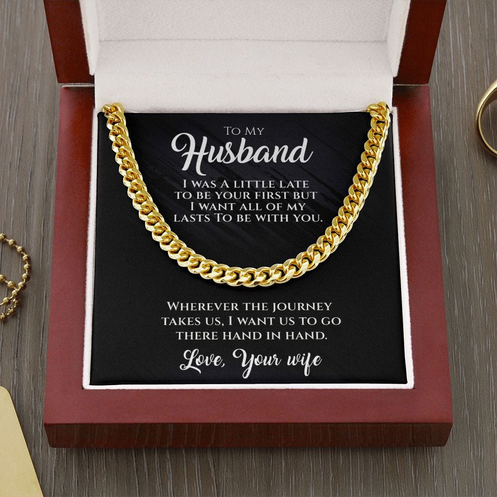Hand In Hand-To My Husband Necklace