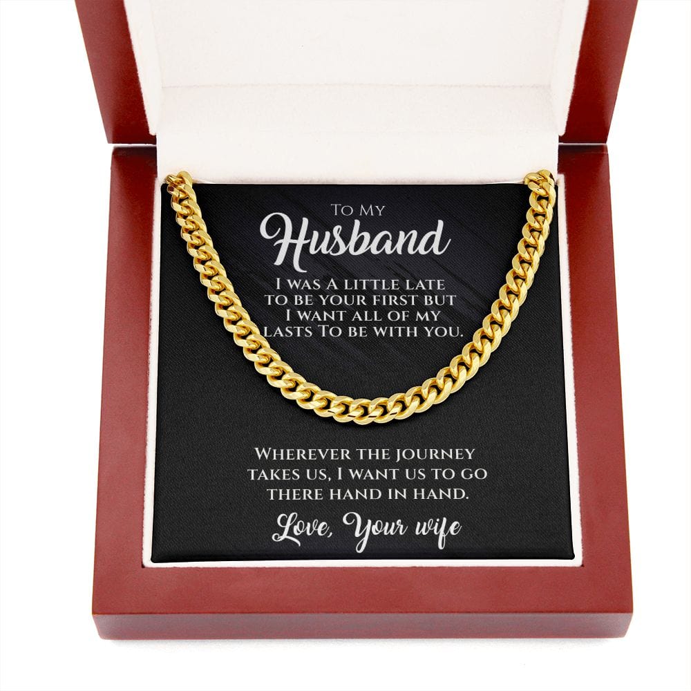 Hand In Hand-To My Husband Necklace