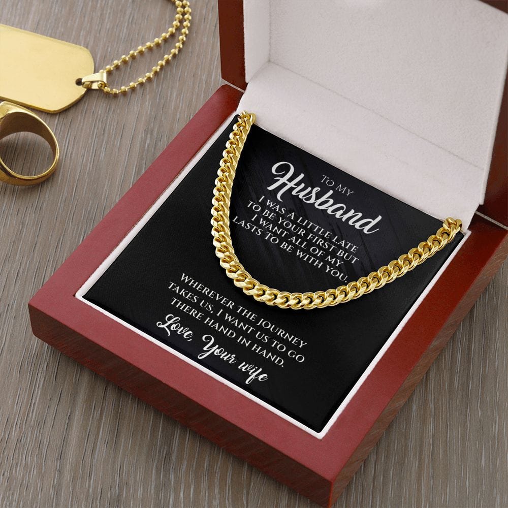 Hand In Hand-To My Husband Necklace