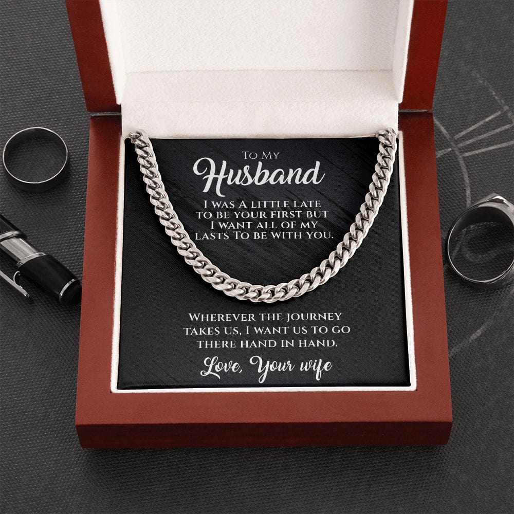 Hand In Hand-To My Husband Necklace