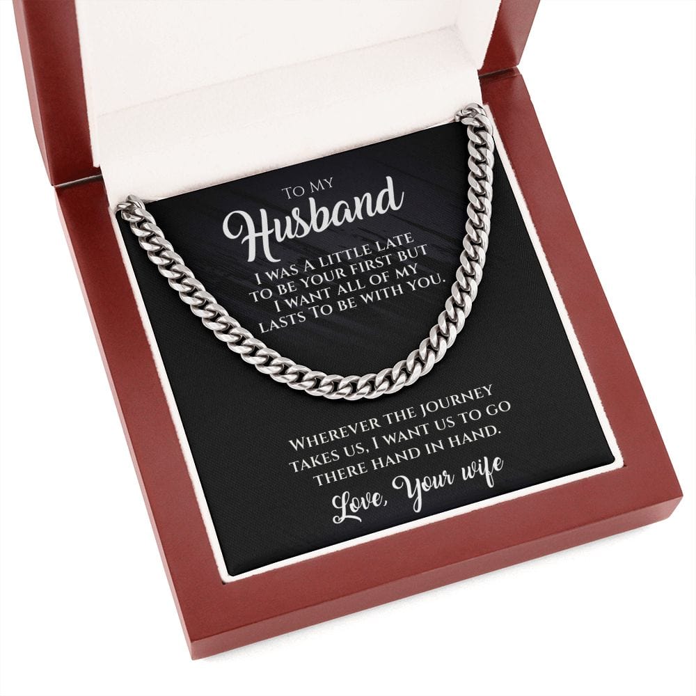 Hand In Hand-To My Husband Necklace