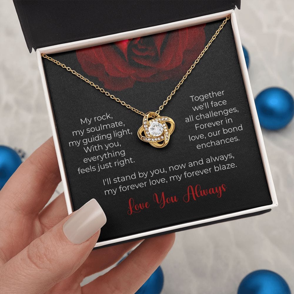 My Rock-Love Knot Necklace