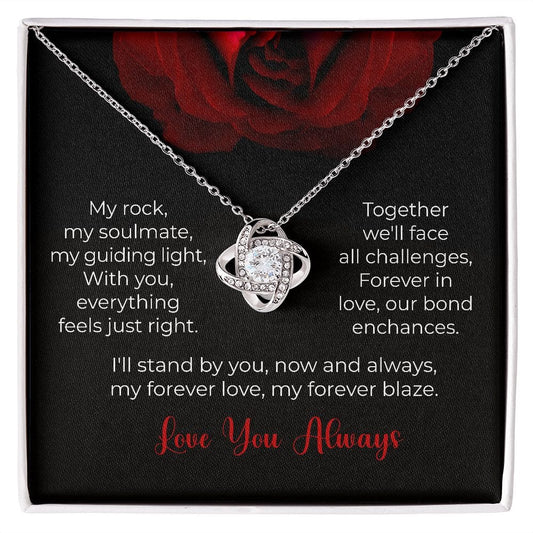 My Rock-Love Knot Necklace