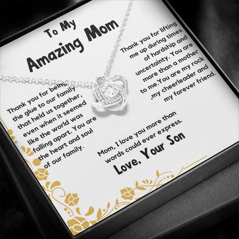 To My Amazing Mom Necklace, From Your Son