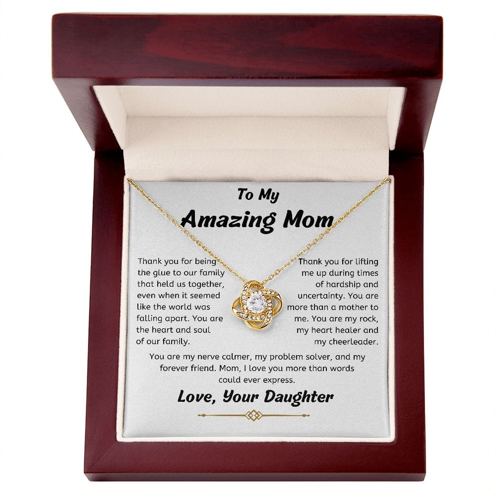 To My Amazing Mom Necklace, From Your Daughter